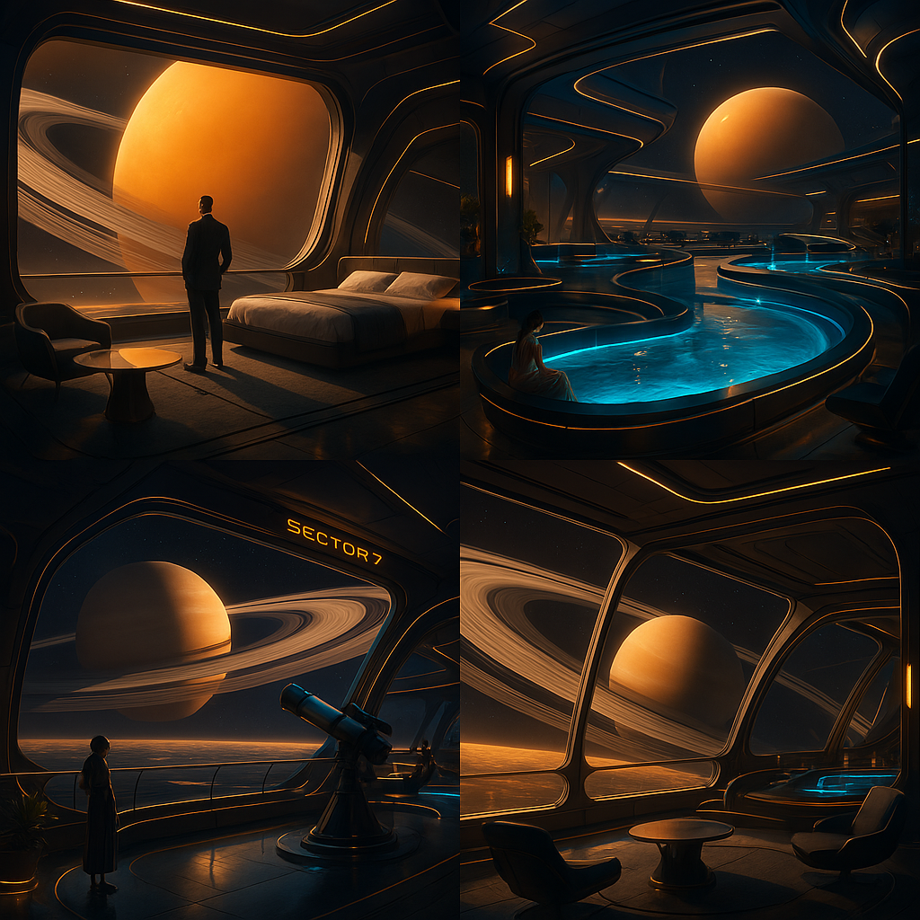 Vue de l'Hôtel Orbital Titan
